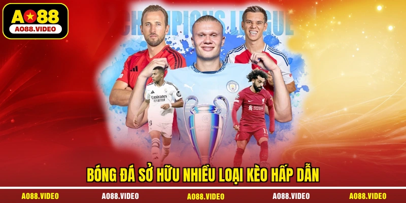 Bóng đá sở hữu nhiều loại kèo hấp dẫn